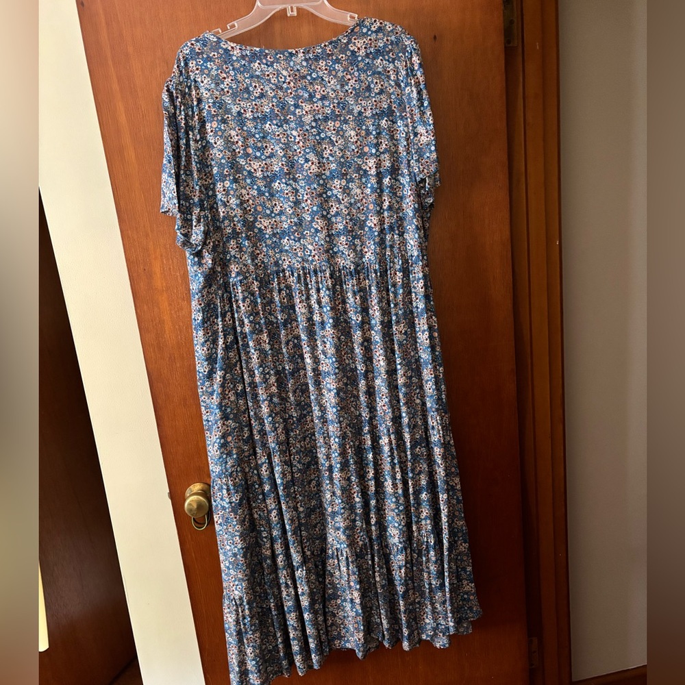 Sonoma Blue Floral Maxi Dress - Picture 2 of 6